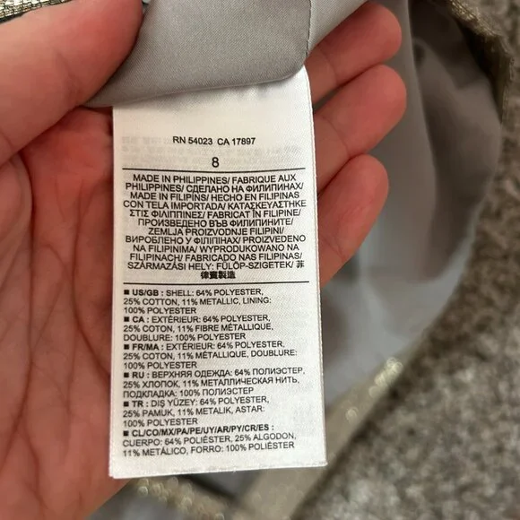 Banana Republic Heritage shiny full mini-skirt, size 8 - Picture 4 of 5